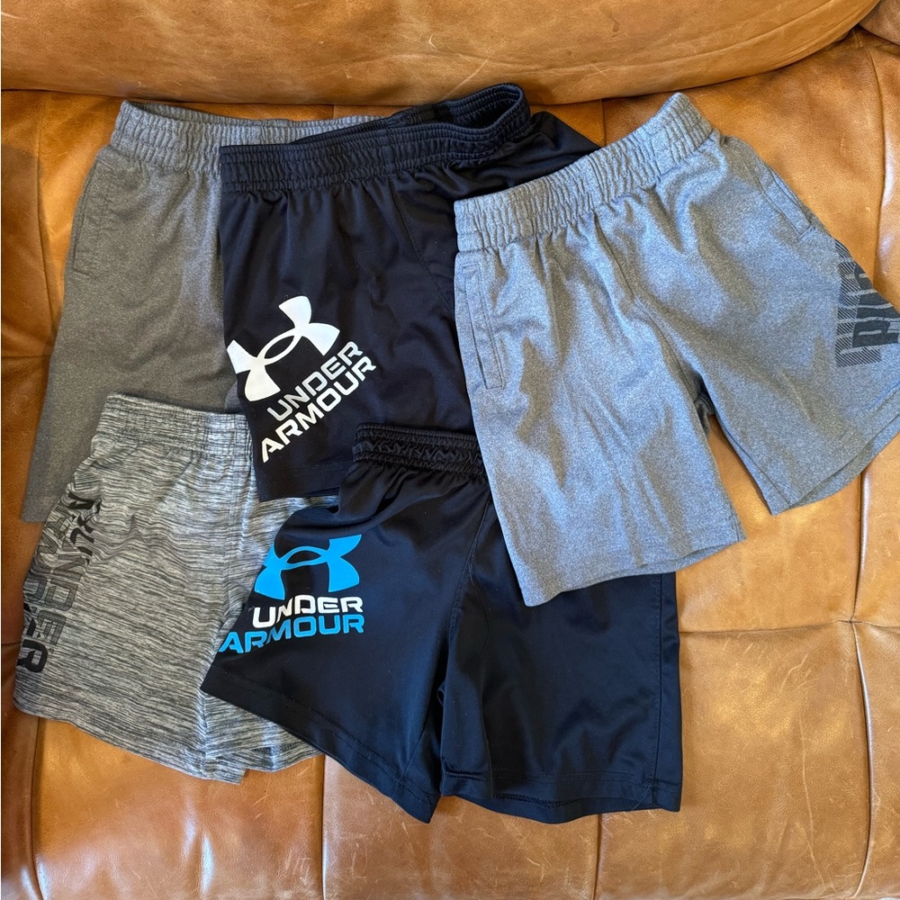 Boys 3T Under Armour and Puma Shorts - 5 Pairs